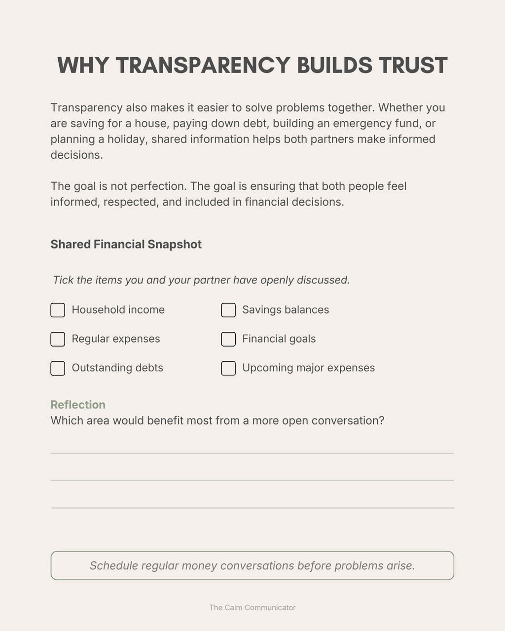 Money Conversations That Work