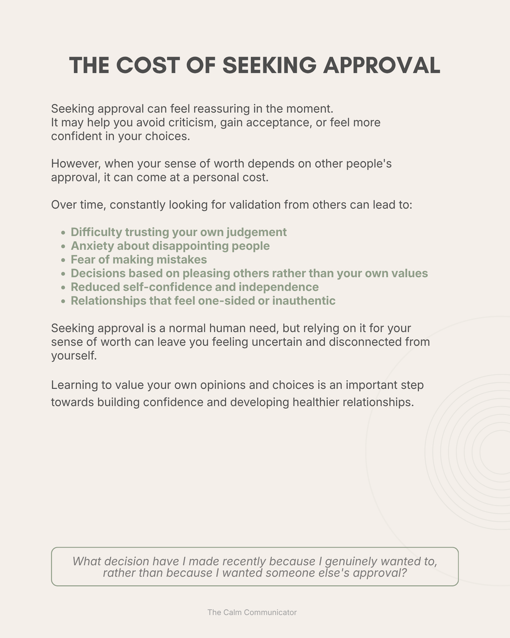 Overcoming People Pleasing