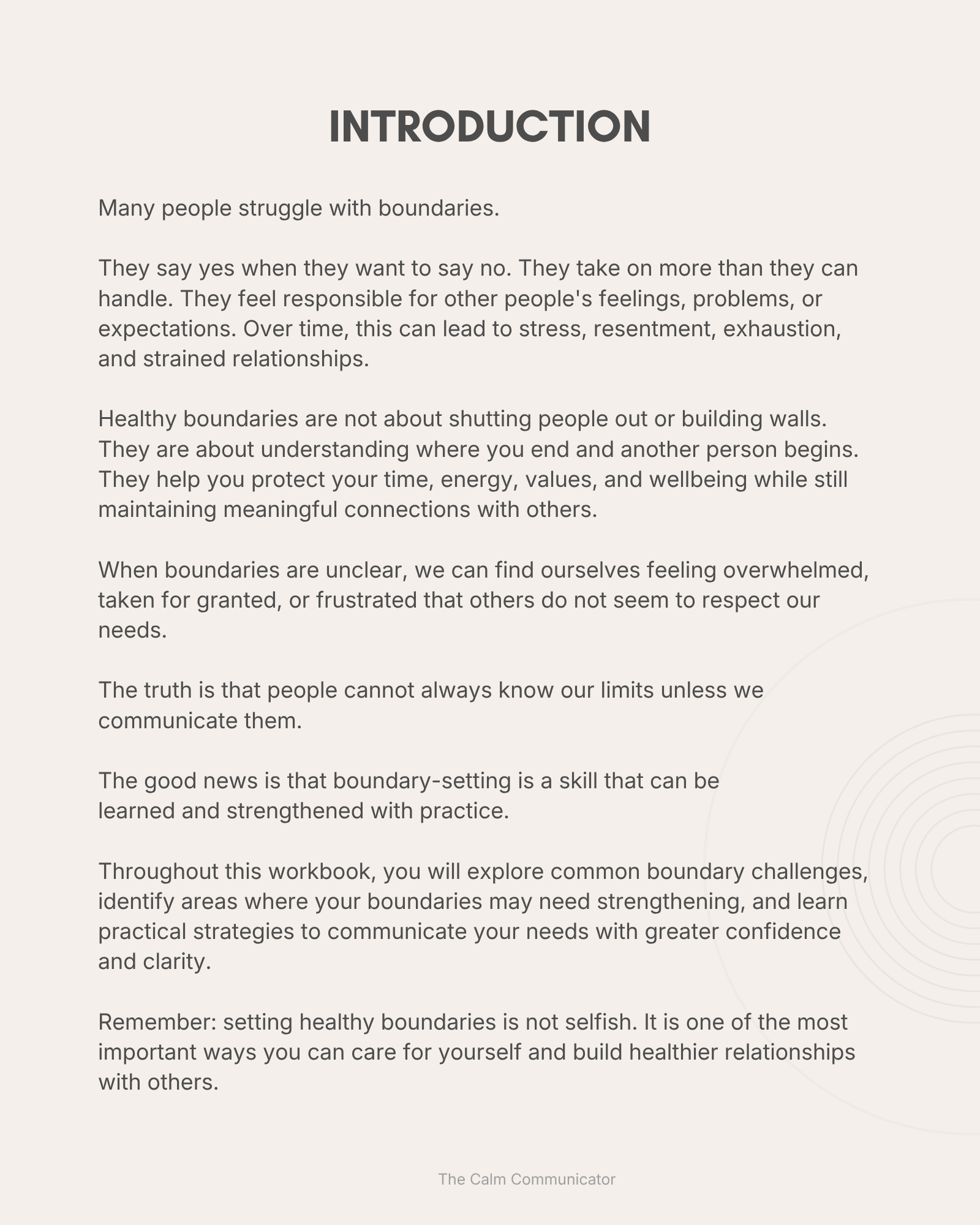 Setting Healthy Boundaries