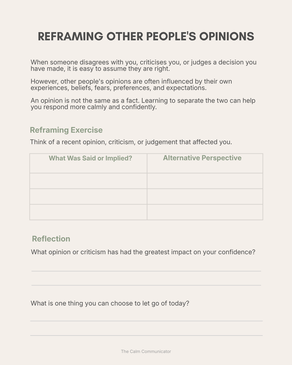 Letting Go Of The Need For Approval