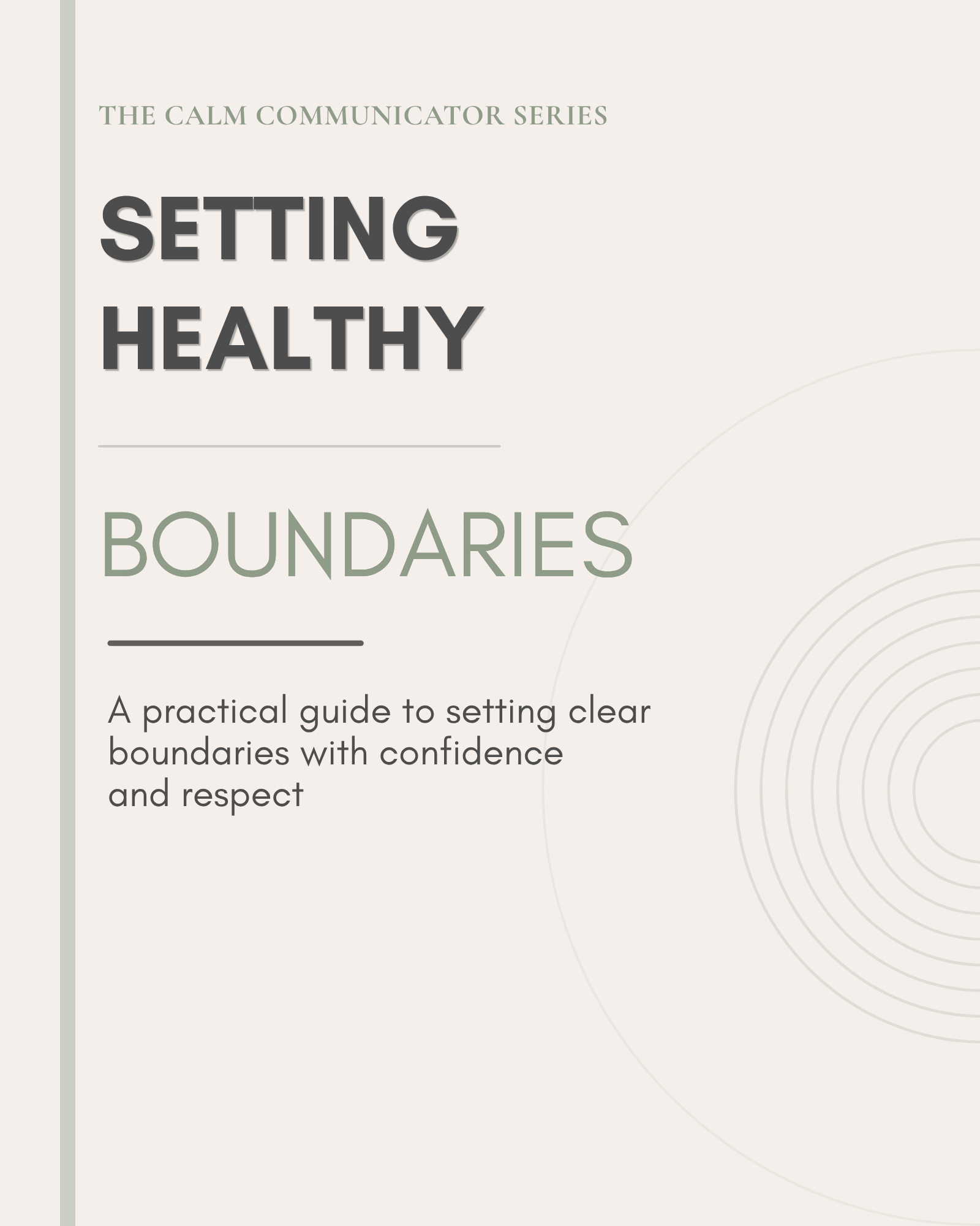Setting Healthy Boundaries